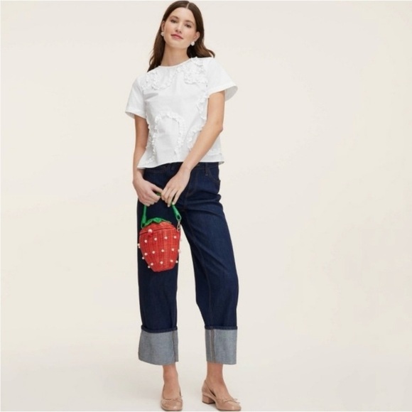 kate spade Denim - Kate Spade x Target High Rise Straight Leg Wide Cuff Jeans new 🆕